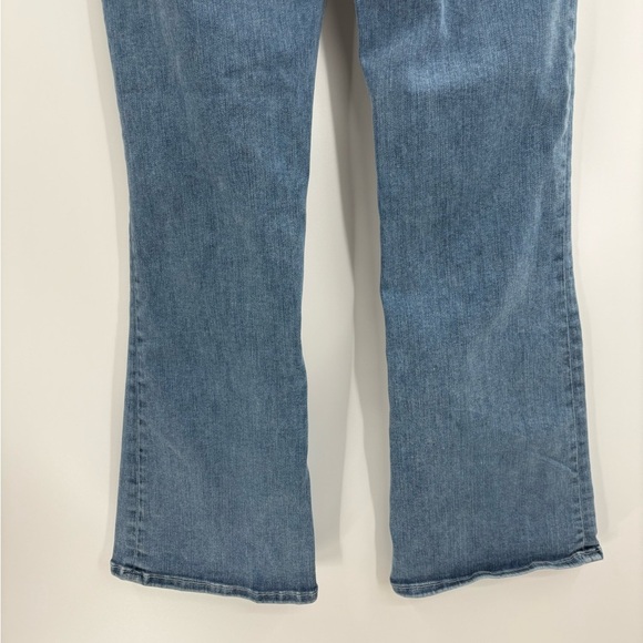 Frame Denim Stretch Cotton Le One Crop Mini Boot Casper Blue Jeans Size 26 - Picture 11 of 15